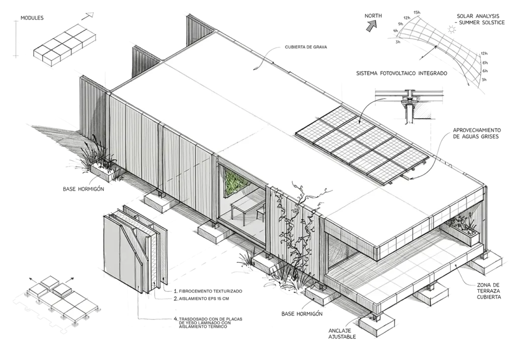 arquitectura industrializada - sistema lam - la mirateca